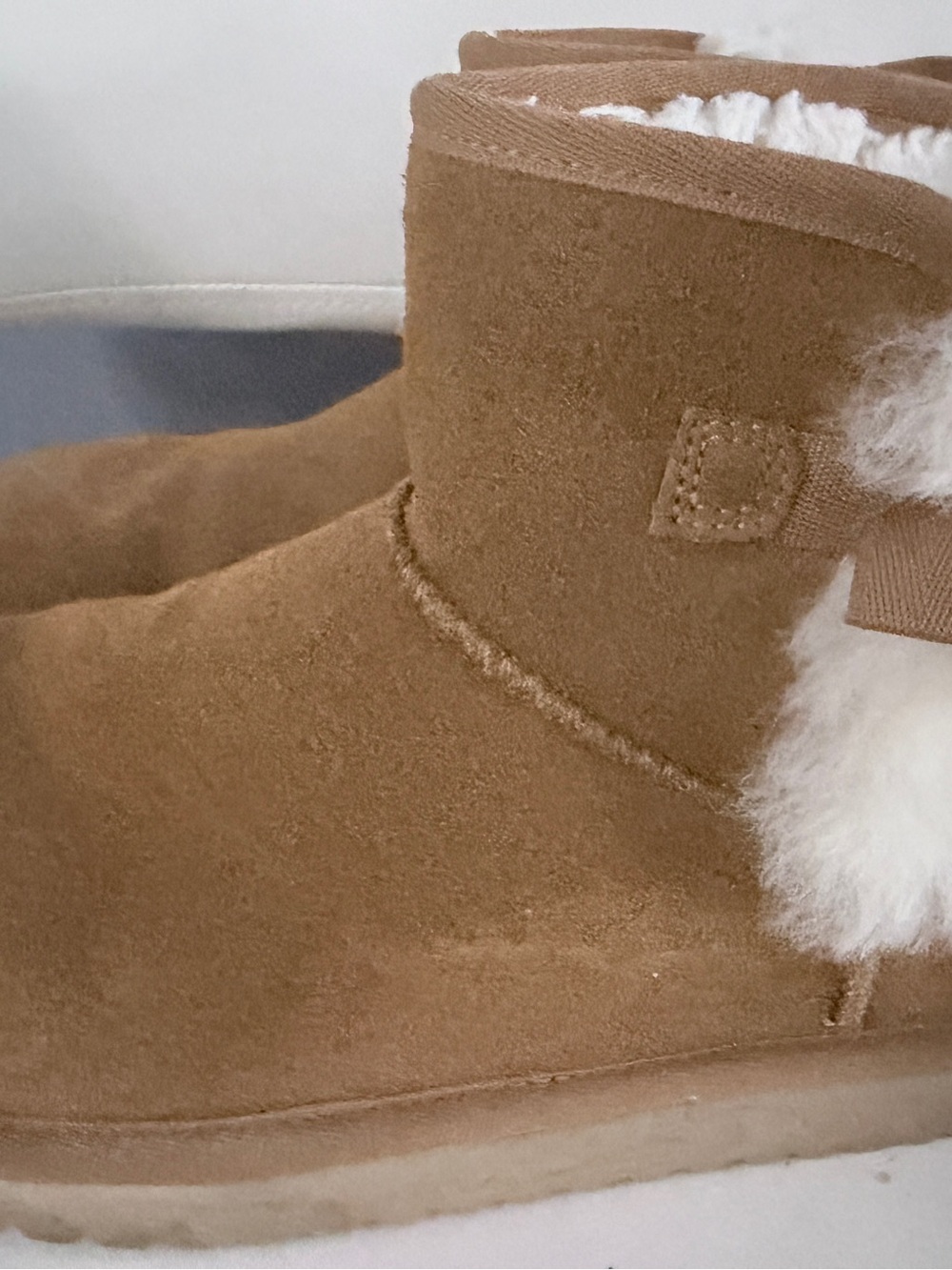Koolaburra Chestnut Suede Shearling Boots